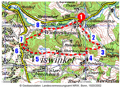 Wanderweg im Scherfbachtal